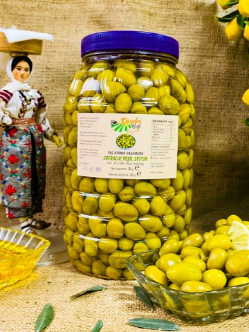 Taş Kırma Yeşil Zeytin 3 Kg.